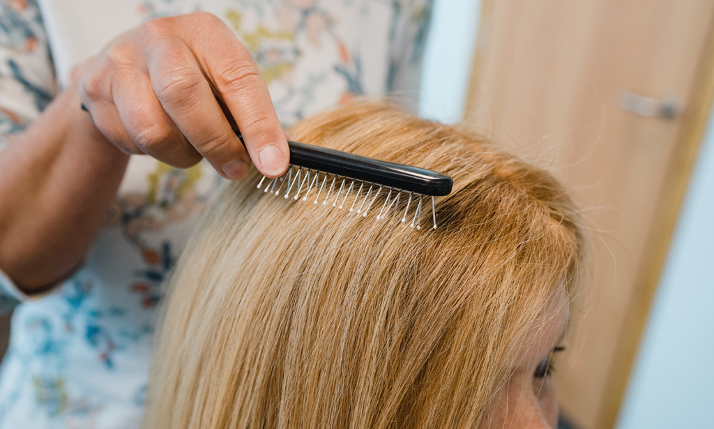Blend your wig with natural hair